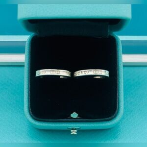 Tiffany & Co. 1837 Silver Hoop Earrings - Small Size